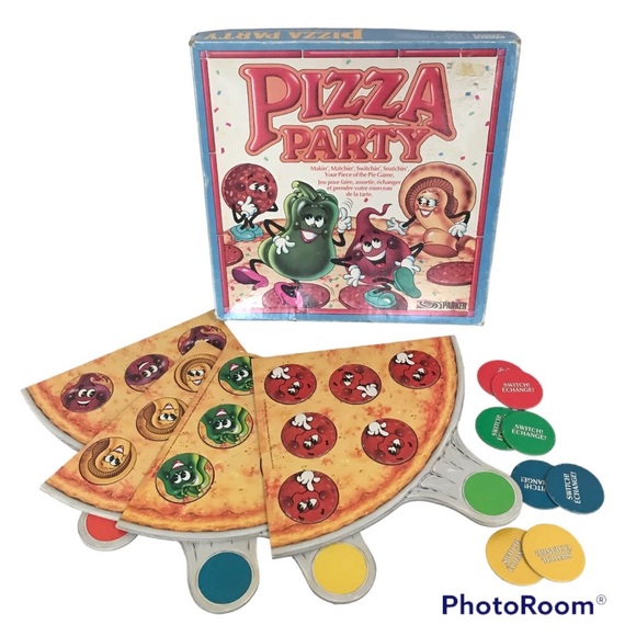 Parker Brothers Pizza Party Gioco Da Tavolo 1987 &ndash; Parti Di Ricambio Vintage (usato)